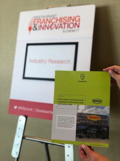 GroundTruth at the Restaurant Franchising and Innovation Summit 